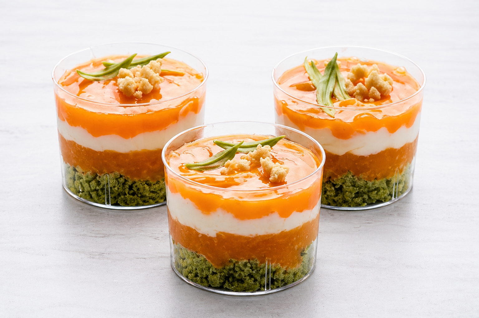 Matcha- orange pohár